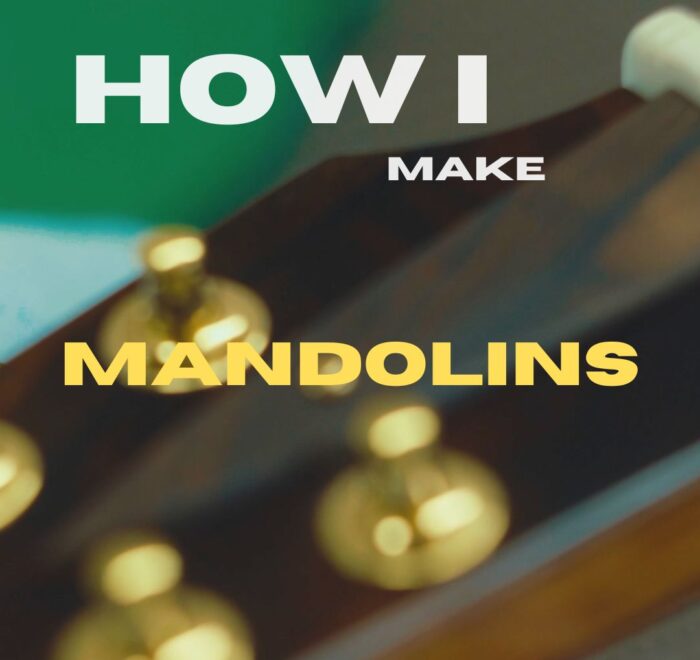 Stringing up mandolins